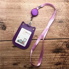 Rabbit Ear Shapped Lanyard (Color: Purple)